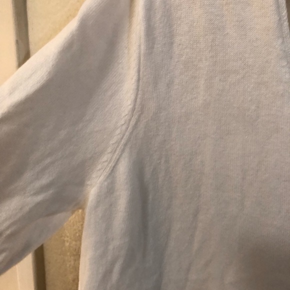 Joie ivory Sweater top Embroidered back sz m - Picture 3 of 5